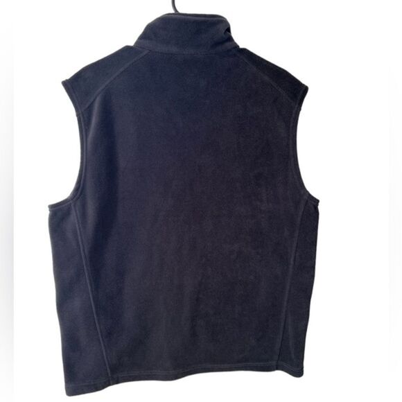 Columbia Black Warm Fuzzy Zip Up Vest - Picture 4 of 4